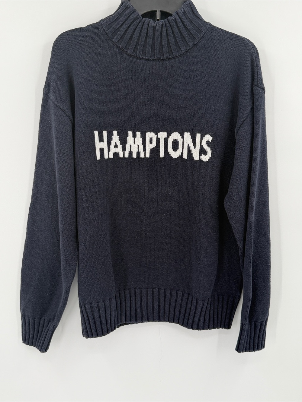 The Thoughtful Design Group Hamptons Navy Knit Turtleneck Sweater
